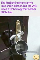 Wife technique to catch husband arriving late
